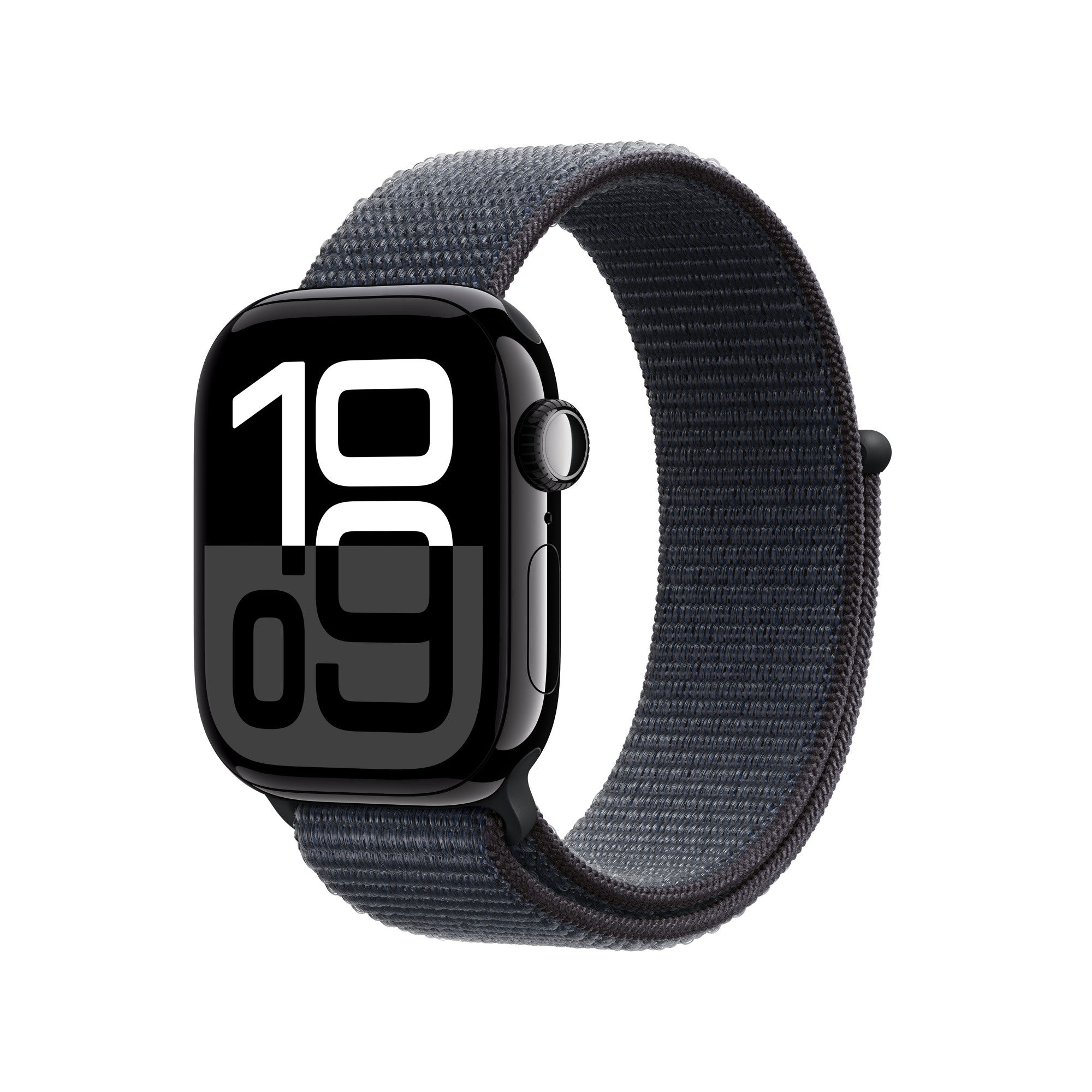 Watch Series 10 GPS + Cellular 42mm Jet Black Aluminium Case with Ink Sport Loop