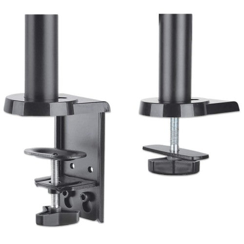 Manhattan Desk Mount for TV & Monitors (Full Motion Gas Spring), For screens 13" to 27", Clamp or Grommet Assembly, VESA compatibility: 75x75mm and 100x100mm - check the dimensions of the four mounting holes on back of screen to ensure it fits, Max 8kg, B