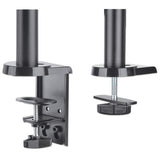 Manhattan Desk Mount for TV & Monitors (Full Motion Gas Spring), For screens 13" to 27", Clamp or Grommet Assembly, VESA compatibility: 75x75mm and 100x100mm - check the dimensions of the four mounting holes on back of screen to ensure it fits, Max 8kg, B