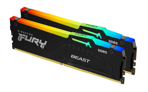 16GB 6000MT/s DDR5 CL30 DIMM (Kit of 2) FURY Beast RGB XMP