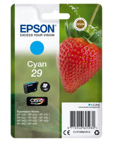 Epson C13T29824012/29 Ink cartridge cyan, 180 pages ISO/IEC 19752 3,2ml for Epson XP 235/335