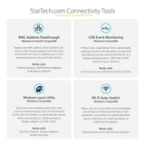 StarTech.com ~3 Port USB C 3.2 Gen 2 Hub with Ethernet Adapter - 10Gbps USB Type C to 2x USB-A & 1x USB-C Ports - USB Hub w/ BC 1.2 Phone Fast Charging - Superspeed 10Gbps USB C Hub