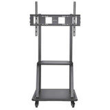 Manhattan Trolley Mount Stand for TV & Monitors, For screens 37" to 100", VESA compatability: all between 200x200 to 800x600mm - check the dimensions of the four mounting holes on back of screen to ensure it fits, Max 150kg, Black, LFD, Stand, Bracket