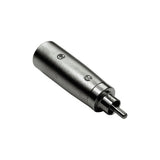 Cables Direct 3XLR-MMRCA cable gender changer RCA XLR Metallic