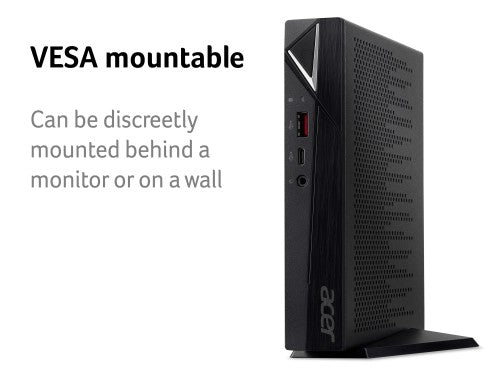 Acer Veriton N2580 Intel® Core™ i5 i5-1135G7 8 GB DDR4-SDRAM 256 GB SSD Windows 11 Pro Mini PC Black