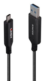 Lindy 10m USB 3.2 Gen 1 Type A to C Fibre Optic Hybrid Cable