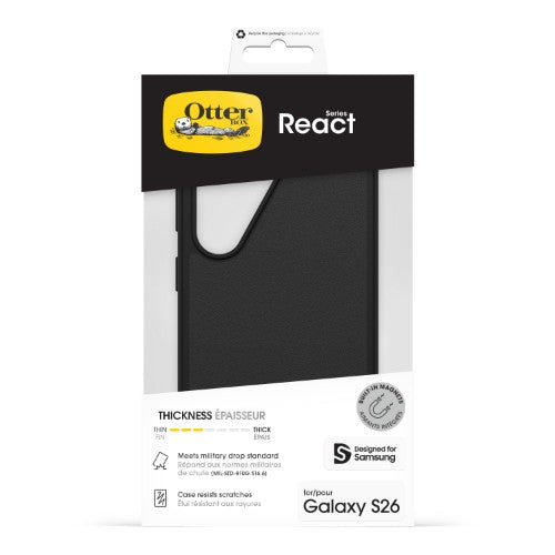 OtterBox React Magnets Series for Samsung Galaxy S26, black