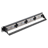 connektgear 24 Port Patch Panel (CAT5e) IDC Punch Down 19 inch + Lacing Bar