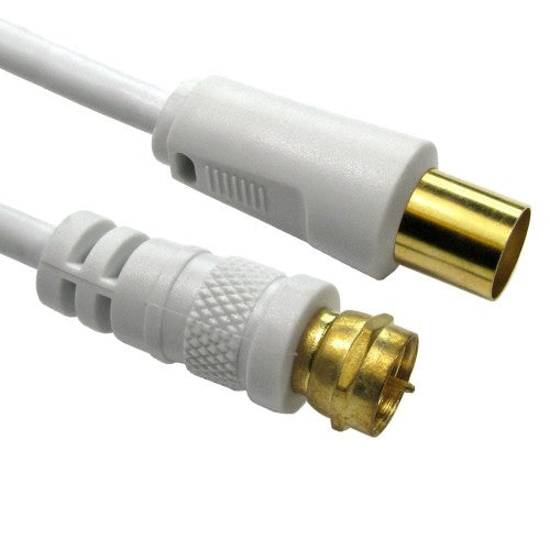 Cables Direct 2-FM-9M-15 coaxial cable 3C-2V 15 m TV F White
