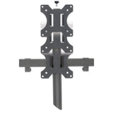 Manhattan Triple Desk Mount for TV & Monitors, For screens: 10" to 27", Clamp Assembly, VESA compatibility: 75x75 and 100x100mm - check the dimensions of the four mounting holes on back of screen to ensure it fits, Max 7kg (each), Black, Bracket, Lifetime