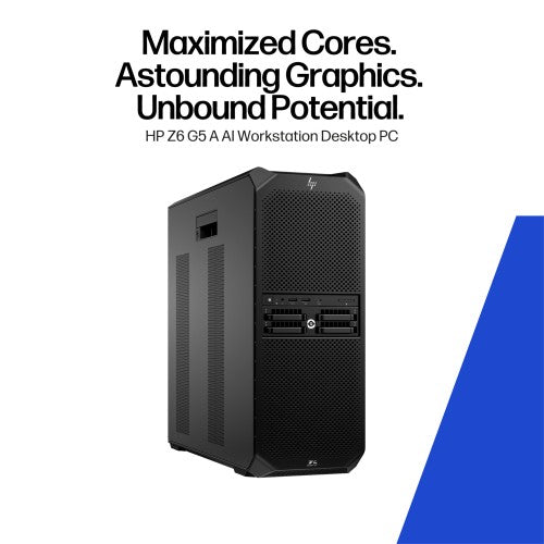 HP Z6 G5 A Wolf Pro Security Edition AMD Ryzen Threadripper PRO 9965WX 64 GB DDR5-SDRAM 1 TB SSD Windows 11 Pro Tower Workstation AI Workstation Black