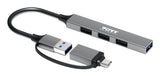 Port Designs 900160 interface hub USB Type-C 5000 Mbit/s Silver