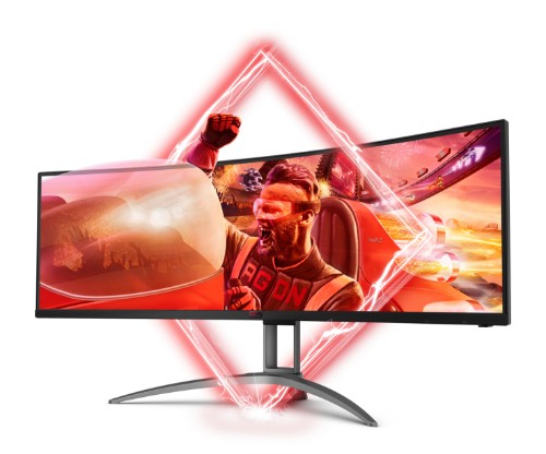 AOC B2 AG493UCX2 computer monitor 124 cm (48.8") 5120 x 1440 pixels Quad HD LED Black