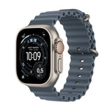 Apple Watch Ultra 3 GPS + Cellular 49mm Natural Titanium Case with Anchor Blue Ocean Band
