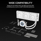 Corsair Nautilus 360 RS Processor All-in-one liquid cooler 12 cm White