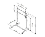 Multibrackets M Manual Floorstand 130Kg White SD