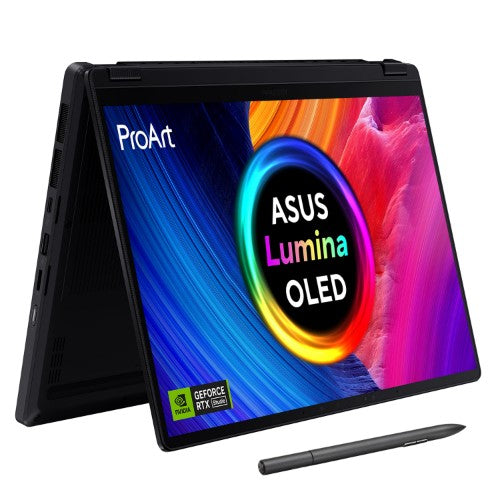 ASUS ProArt PX13 HN7306WI-LX017W Copilot+ PC AMD Ryzen AI 9 HX 370 Hybrid (2-in-1) 33.8 cm (13.3") Touchscreen 3K 32 GB LPDDR5x-SDRAM 2 TB SSD NVIDIA GeForce RTX 4070 Wi-Fi 7 (802.11be) Windows 11 Home Black