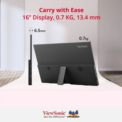 Viewsonic VA1650 computer monitor 40.6 cm (16") 1920 x 1080 pixels Full HD LED Black