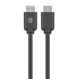 Manhattan HDMI 4K@60Hz Cable with Ethernet, 1.5m, Suitable for ALL 4K & 1080p/HD uses - when upgrading now or have it ready for when you need it, Male to Male, Black, Ultra HD 4k x 2k, Lifetime Warranty, Premium High Speed