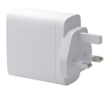 dbramante1928 IT - UK W. Charger - 2xUSB-C 100W + 1xUSB-A - WHT