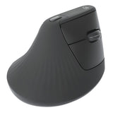 Manhattan Ergonomic Vertical Wireless Mouse (Right Handed), Black, Adjustable 800/1200/1600dpi, 2.4Ghz (effective range up to 10m), Six Button with Scroll Wheel, Nano USB-A receiver, AA battery (included), Three Year Warranty