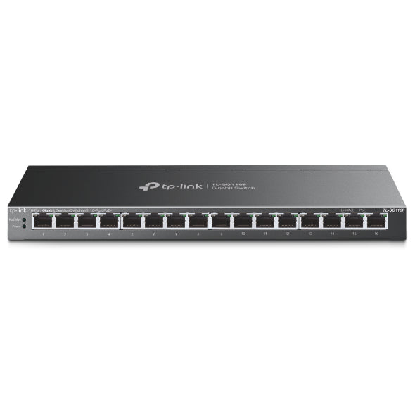 TP-Link 16-Port Gigabit Desktop Switch with 16-Port PoE+  - Networking - TP-LINK