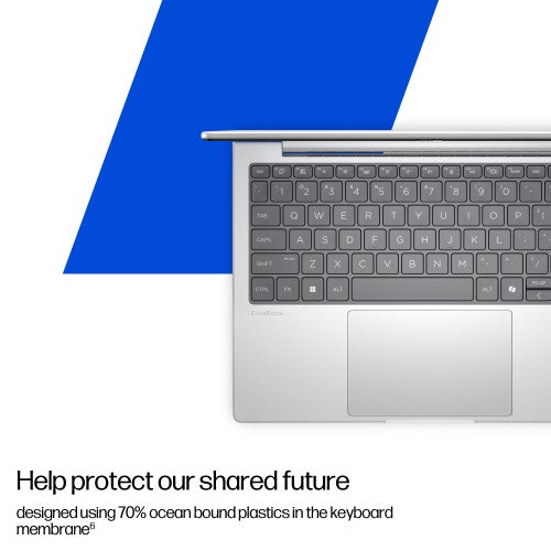 HP EliteBook 8 G1i AI PC Wolf Pro Security Edition Intel Core Ultra 7 255U Laptop 40.6 cm (16") WUXGA 24 GB DDR5-SDRAM 512 GB SSD Wi-Fi 6E (802.11ax) Windows 11 Pro Silver