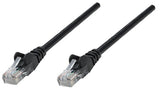 Intellinet Network Patch Cable, Cat6, 0.25m, Black, Copper, S/FTP, LSOH / LSZH, PVC, RJ45, Gold Plated Contacts, Snagless, Booted, Lifetime Warranty