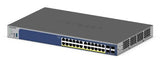 NETGEAR 28-Port PoE Gigabit/10G Stackable Smart Switch (GS728TXP)