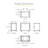 StarTech.com 4-Post 15U Server Rack Cabinet, Lockable 19" Data Rack Cabinet for Computer / AV / IT Equipment, Office / Home Network Rack with Casters & Adjustable Mounting Rails