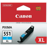 Canon 6444B001/CLI-551CXL Ink cartridge cyan high-capacity, 695 pages ISO/IEC 24711 267 Photos 11ml for Canon Pixma IP 8700/IX 6850/MG 5450/MG 6350/MX 725