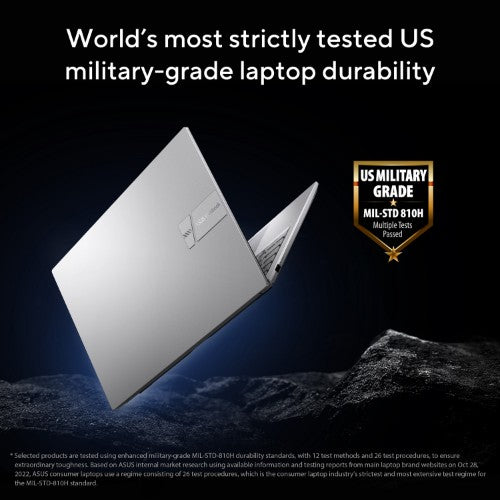 ASUS Vivobook 15 X1504VA-BQ4308W Intel Core 3 100U Laptop 39.6 cm (15.6") Full HD 8 GB DDR5-SDRAM 512 GB SSD Wi-Fi 6 (802.11ax) Windows 11 Home Silver