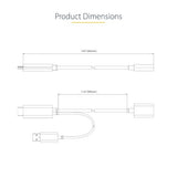 StarTech.com 1ft (30cm) HDMI to DisplayPort Adapter Cable, Active 4K 60Hz HDMI 2.0 to DP 1.2 Converter, HDR, USB Bus Powered, HDMI Source to DisplayPort Monitor for Laptops/PC
