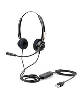 Urban Factory MOVEE: OVER-THE-EAR USB WIRED HEADSET WITH REMOTE CONTROL - USB-A. USB-C and 3.5 mm Jack
