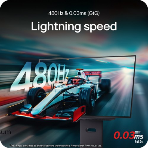 LG 27" UltraGear™ OLED 480Hz QHD Gaming Monitor