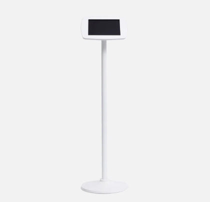 Bouncepad Original Floorstanding (inc USB Cable) | Exposed Front Camera and Home Button | White | Samsung Galaxy Tab A9 and A11 8.7 Inch (2023 - 2025)