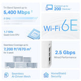 TP-Link AXE5400 Whole Home Mesh Wi-Fi 6E System(Tri-Band)