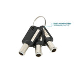 Mobilis 001325 T Lock - Slim Rotating security lock - Key