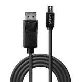 Lindy 3m Mini DisplayPort Male to DisplayPort Male, Black