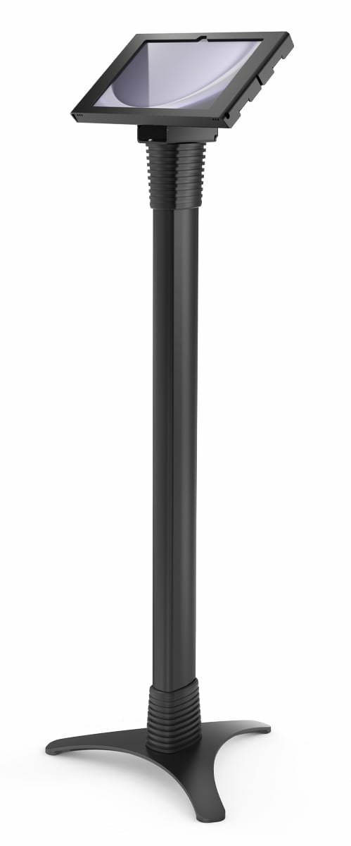 Galaxy Tab S9+/S9FE+ 12.4" Apex Enclosure Portable Floor Stand Black
