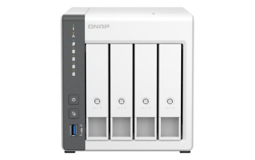 QNAP TS-433 NAS Tower Cortex-A55 4 GB 32 TB HDD QNAP Turbo System White