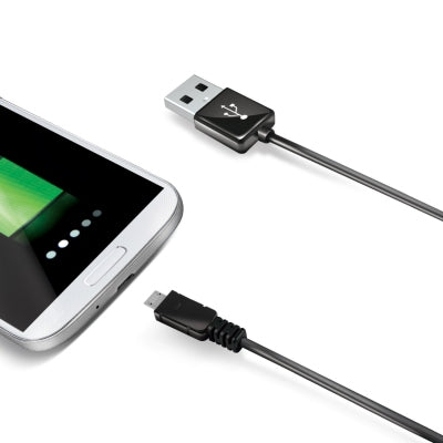 Celly 2.0m USB A - Micro USB B USB cable 2 m Micro-USB B Black