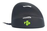 R-Go Tools Ergonomic mouse R-Go HE Break with break software, large (hand size &ge; 185 mm), right-handed, Wired, black