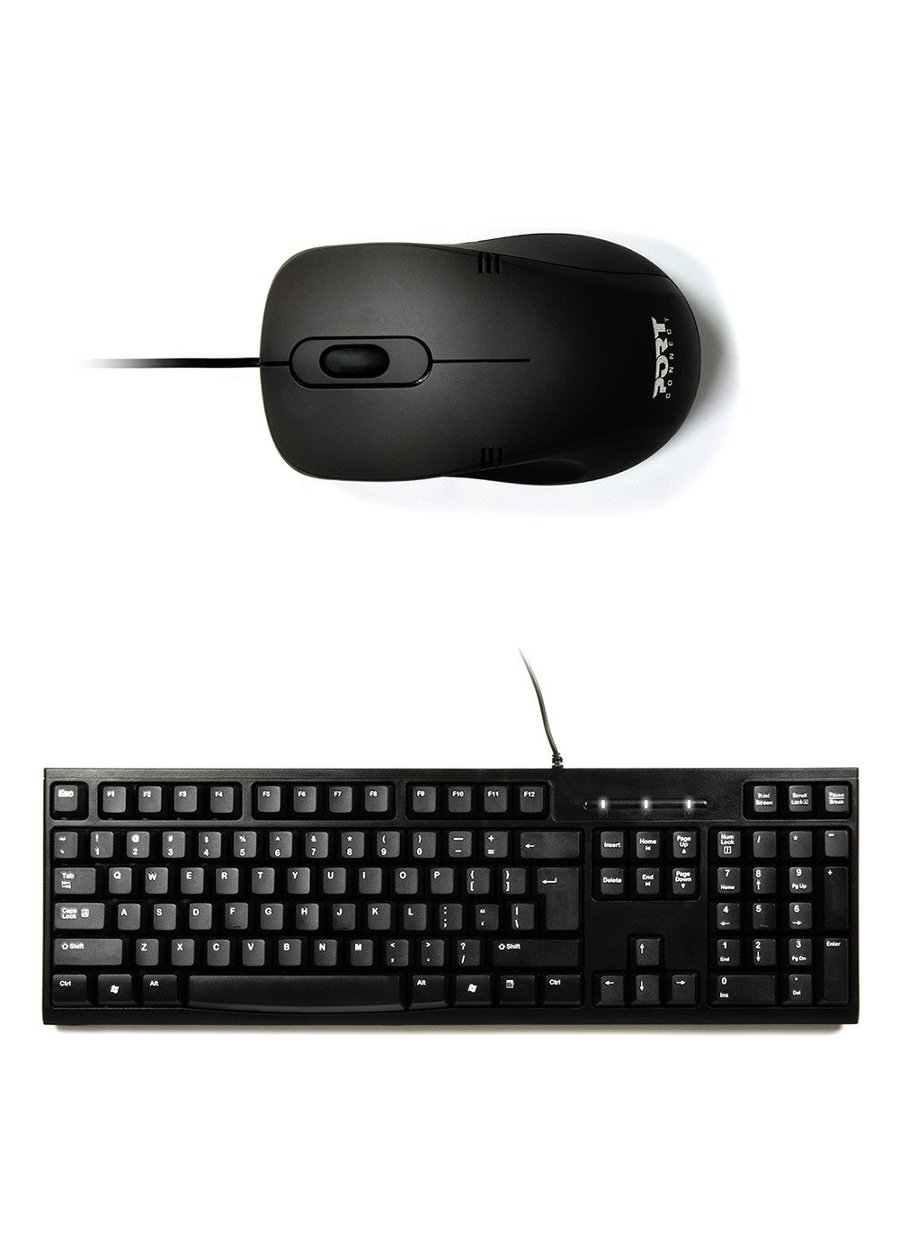 Port Designs 900900-UK keyboard Mouse included Universal USB QWERTY UK English Black  - Data Input Devices - Port Designs