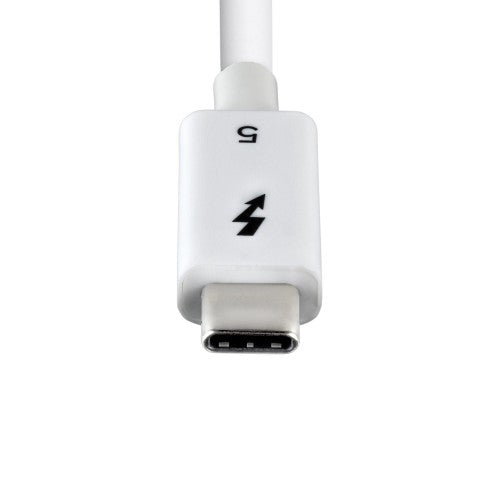 StarTech.com 1.5ft (50cm) Thunderbolt 5 Cable, 80Gbps/Up to 120Gbps, 240W PD, 8K 60Hz, Certified Thunderbolt Cable, Compatible w/Thunderbolt 4/USB4/USB-C - White