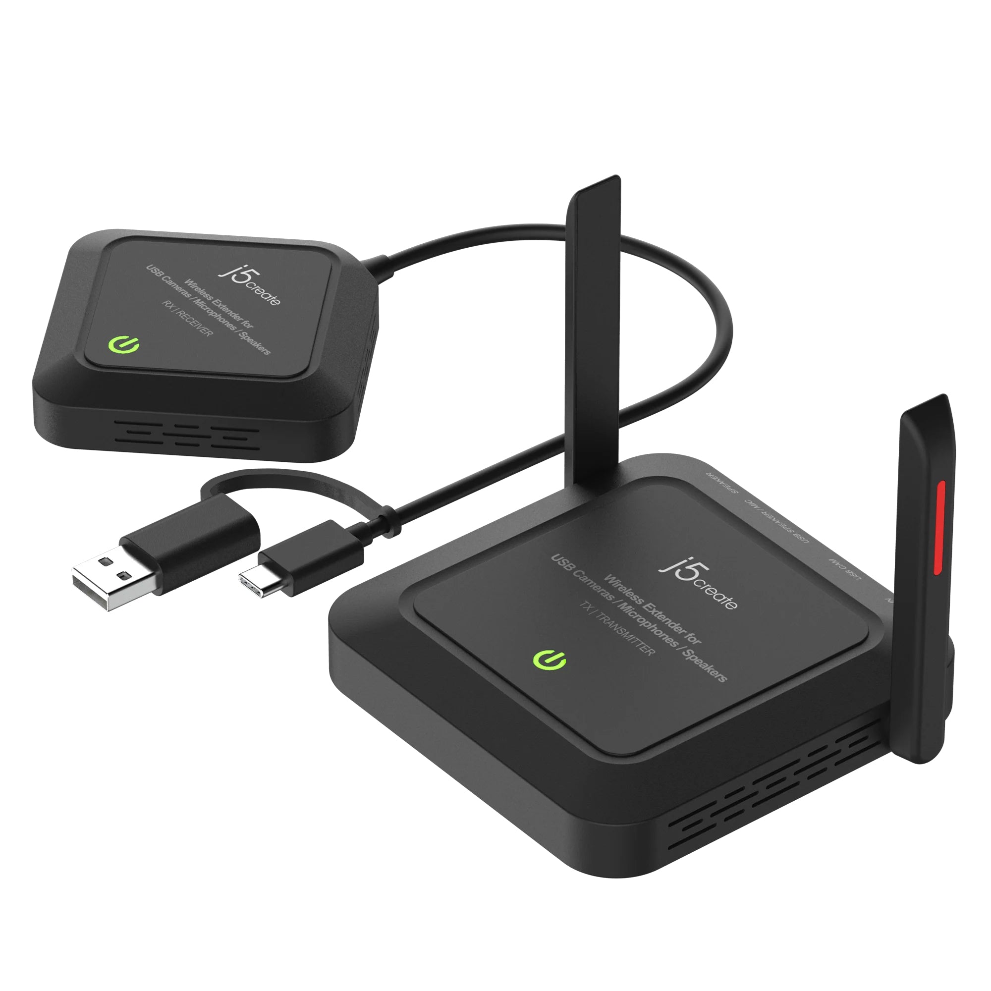 j5create JVW120 Wireless Extender for USB™ Cameras / Microphones / Speakers, Black  - AV & Photo - j5create