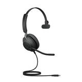 Jabra Evolve2 40 SE Headset Wired Head-band Office/Call center USB Type-C / USB Type-A Black