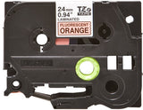 Brother TZE-B51 DirectLabel black on orange Laminat 24mm x 5m for Brother P-Touch TZ 3.5-24mm/HSE/36mm/6-24mm/6-36mm