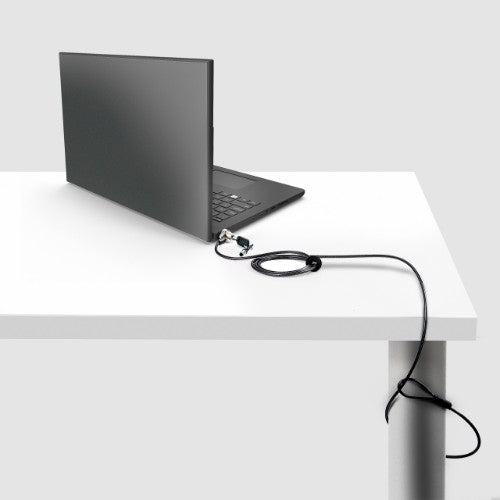 StarTech.com Laptop Cable Lock Compatible With Noble Wedge®; 6Ft (2m), Anti-Theft Keyed Lock, Security Cable for Dell XPS/Latitude/2-in-1 Notebooks, Cut-Resistant, Steel Cable Lock For Laptop