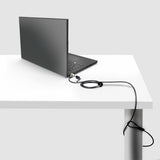 StarTech.com Laptop Cable Lock Compatible With Noble Wedge®; 6Ft (2m), Anti-Theft Keyed Lock, Security Cable for Dell XPS/Latitude/2-in-1 Notebooks, Cut-Resistant, Steel Cable Lock For Laptop